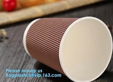 Customized Logo Printed 8oz Double Wall Paper Cup For Hot Drinks,Disposable_PE Coated Custom Paper Cups_ Paper coffee Cu