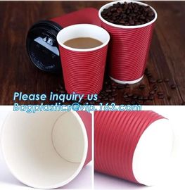 disposable cup/vending paper cup/custom coffee cups,ripple wall disposable paper cup custom logo printed hot coffee cups