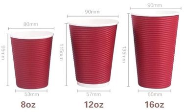 disposable cup/vending paper cup/custom coffee cups,ripple wall disposable paper cup custom logo printed hot coffee cups