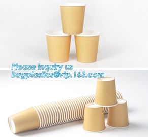 Custom made take away biodegradable PLA coffee disposable paper cups,Fully stocked biodegradable ripple paper cup PACKAG