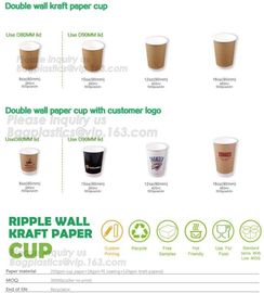 Biodegradable coffee paper cup with lid custom printed paper cup,3oz 5oz 6oz 8oz ice cream paper cup and paper lid pack