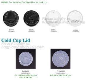 Biodegradable cup lid, PLA cup lid, PP LID, PET LID,Cold cup lid, hot cup lid, 10oz/12oz/16oz/22oz hot drink cup PS lid