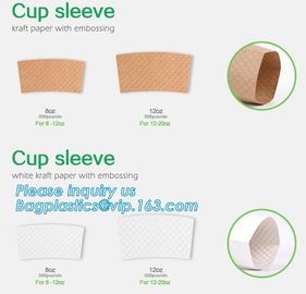 Biodegradable cup sleeve, Corrugated up sleeve with printing, brand logo, hot paper cup,cup sleeve, recyclable sleeve pa