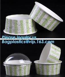 Food grade standard icecream paper cups for European and American market,custom logo printed disposable icecream scround