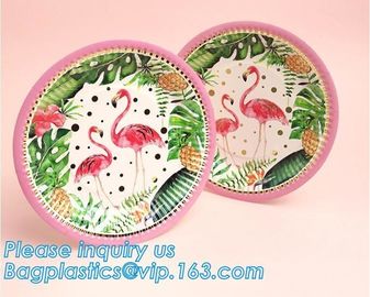 6 Inch Custom Printed Happy Birthday Disposable Paper Plates,100% Biodegradable Compostable Disposable Paper Plate pack