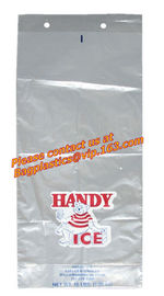 Ice bags, Clear, Drawstring, Printed and Twist Ties, bags on a roll, ldpe bag, hdpe bags