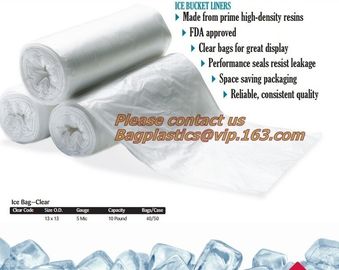 Clear Bags, Ice Bags, Wine Carrier, Ice Bags, Ice Cube Bags, Ice Packaging, 4 Mil Poly Bag