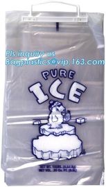 WICKETEDplastic ice cube bags, Ice Cube Freezer Bags, Disposable Ice Cube Bag, poly ice bag clear flat ice packaging bag