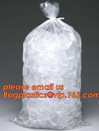 High quality packaging pouch LDPE ice cube plastic bag, Manufacturer plastic disposable drawstring bag for storage ice c