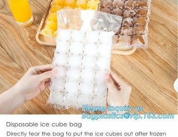 Disposable Ice Cube Tray Mold Water Injection Cocktail Makes Ice bag, self-sealing plastic disposable wine beer cooler f