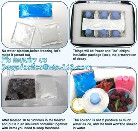 Gel Ice wine bag for keeping your food fresh and cool, Ice Bag Wine Cooler Bag, gel ice cooler box for keeping fresh of