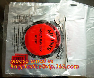 Custom Printed Clear Plastic Wicket Bread Packaging Bags/Food Plastic Bread wicket Bags/PE bakery bread wicket plastic b