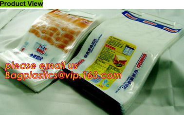 Virgin PE Reclosable Clear Flat Plastic Wicketted bag for packing food,Side Sealed Wicket Bag with Metal on the Blocked