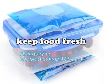 Liquid and fruit fresh keeping ice bag pack, bagged ice storage box for fresh vegetables, disposable ice cube bag for fr