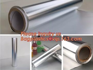 Household Aluminum Foil Rolls Packed Corrugated Box With Plastic Tray Embossed Aluminum Foils, Parchment Paper, Cling Fi