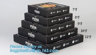 Custom craft paper corrugated pizza box folding box,lunch food packaging box pizza custom kraft paper boxes bagease pack