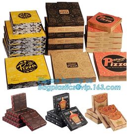 9 Inch Cheap Food Grade Customized Black Corrugated Paperboard Pizza Box,Printed Corrugated Cardboard Paper Pizza Box