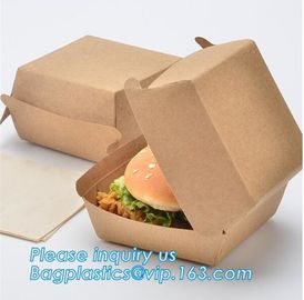 Custom,food grade and good printing shipping humberger box for sale,Paper bag for bread or cake or humberger bagease pac