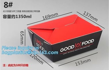 Custom Disposable Brown Food Packaging Container Kraft Paper Take Out Lunch Boxes,design disposable food takeaway kraft