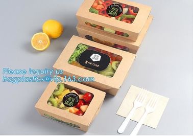 Custom Wholesale Recyclable Packaging Food Kraft Paper Lunch Corrugated Box,premium food box paper folding lunch box bro