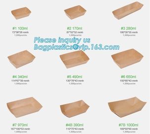 Kraft paper takeaway salad lunch box with customized size,disposable take away kraft paper lunch box/food container