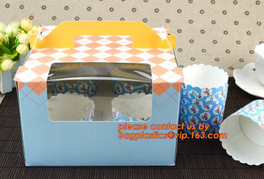 High Quality Cupcake Cake Box Packaging,Custom Print Professional, Paper Packing Moon Cake Box Printing, bagplastics pac