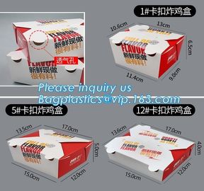 Foldable kraft paper fastfood packing box for hamburger,Factory price custom size logo print take away kraft window gift