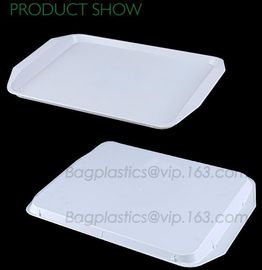 fast food boxes custom logo printing, Compostable plastic food container, eco-product renewable 100% compostable PLA foo