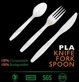 Biodegradable plastic cutlery/knife/spoon/fork, cutlery/Dinnerware spoon/fork/knife, BPI SGS factory dinnerware cutlery