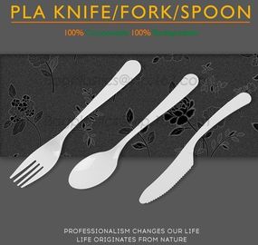 biodegradable and compostable PLA cutlery set, food cutlery set, biodegradable cutlery knife fork spoon