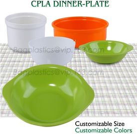 Eco-friendly freshness preservation, waterproof food containers, PLA dinner plate for restaurant use, pla food box for