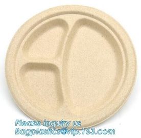 FDA CERTIFICATE BIODEGRADABLE WHEAT STRAW PLATE, Dinner Plate Wheat Straw degradable Plate