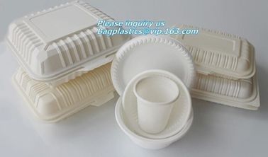 100% Biodegradable sugarcane pulp Lunch disposable Box bagasse food container disposable clamshell lunch box bagease pac