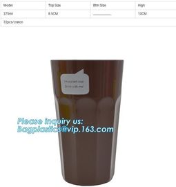 Compostable Rigid cup,PLA Biodegradable,PLA eco-friendly biodegradable plastic cups,PLA 16oz 500ml,cups Coffee To Go Mu