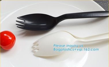 Disposable Biodegradable Corn Starch Fork Knife Spoon / Cutlery for Food,compostable disposable CPLA plastic knife with