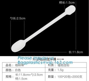 Biodegradable disposable Stirrer cutlery eco friendly,disposable CPLA Compostable cutlery,Corn Starch Coffee Stirrer