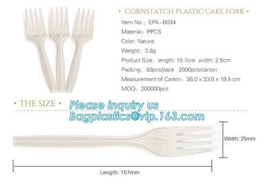 6 inches plastic biodegradable corn starch material spoon PLA dessert spoon,OEM Eco-friendly corn starch Disposable plas