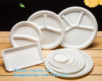 Biodegradable Disposable Sugarcane Bagasse Party Plate,Eco-friendly sugarcane bagasse paper plate/disposable compostable