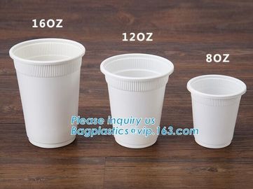 6OZ Corn Starch Biodegradable Disposable Cup,Eco-friendly Corn Starch Cup Party Tableware Biodegradable Food Container