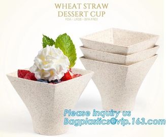 Wheat straw Compostable PLA eco-friendly biodegradable plastic cups,2.5 oz 4oz 6.5oz 8oz 12 oz 16oz 20oz 22oz 32oz Sugar