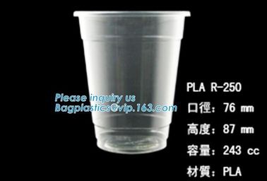 reusable plastic coffee cups made by 100% compostable materials,12oz PLA-lined hot coffee plastic cups PLA cups bagease