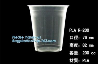 Biodegradable Disposable Cornstarch CPLA Cup,90mm CPLA hot drink cup lid for 10oz 12oz 16oz 20oz cup, bagplastics, packa