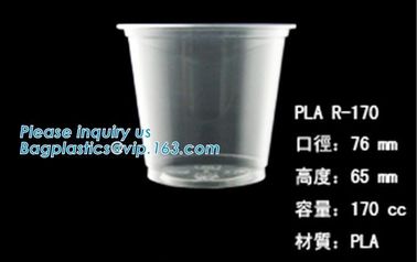 Biodegradable Disposable Cornstarch CPLA Cup,90mm CPLA hot drink cup lid for 10oz 12oz 16oz 20oz cup, bagplastics, packa