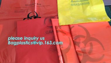 Linear Low-Density Polyethylene Medical Waste Bags Ideal for use in hospitals, medical clinics, doctors offices nursing