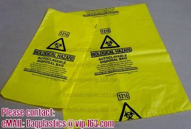 Plastic Bags, Biohazard Bags, Red Biohazard Waste Bags, Medical Waste Bag, Infectious Bags, Securely contain hazardous c