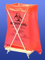 Extra large capacity biohazard drawtape trash bag interleaf coreless roll plastic hospital garbage bag, Medical Disposab