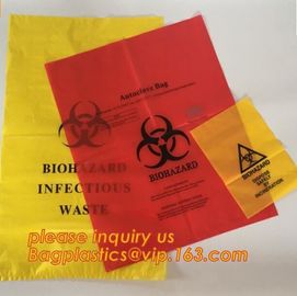 biodegradable biohazard bag, biohazard clinical waste bag, Medical Trash Bin Liner Biohazard Waste Garbage Bags For Hosp