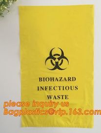 biodegradable biohazard bag, biohazard clinical waste bag, Medical Trash Bin Liner Biohazard Waste Garbage Bags For Hosp