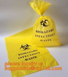 biodegradable biohazard bag, biohazard clinical waste bag, Medical Trash Bin Liner Biohazard Waste Garbage Bags For Hosp