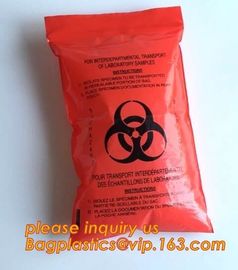 Biohazard Waste Garbage Bag, hazardous waste yellow plastic bag asbestos garbage bag, biohazard zipper bag, bagease, pac